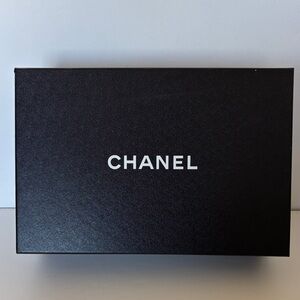 Authentic Chanel Empty Storage Shoe box w/tissue and care cards 12"x 8"x4"